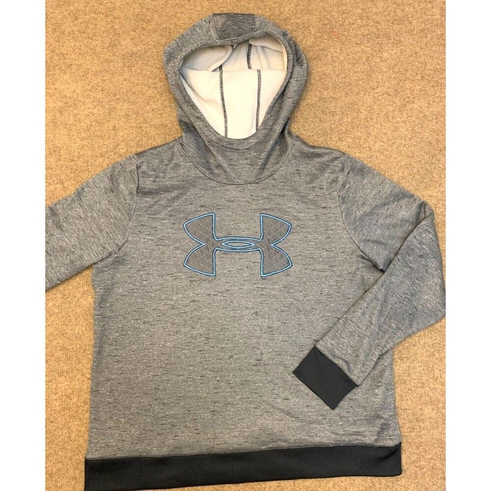 Under Armour Hoodie Womens XL ColdGear Quilted Logo Performance Pullover